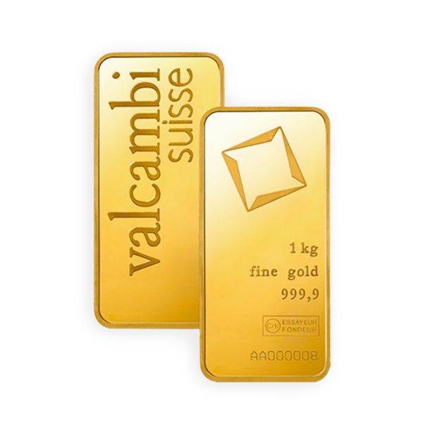 1 Kilogramm Geprägte Goldbarren - Valcambi