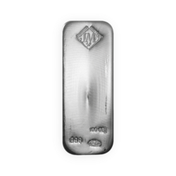 100 ounces Silver Bar | Johnson Matthey