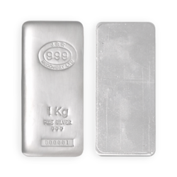 1 Kilogramm Gussbarren Silberbarren | JBR