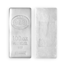 100 Unzen Gussbarren Silberbarren | JBR