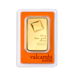100 Gramm Goldbarren | Valcambi