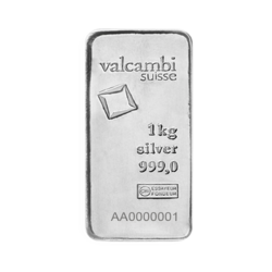 1 Kilogramm Gussbarren Silberbarren | Valcambi