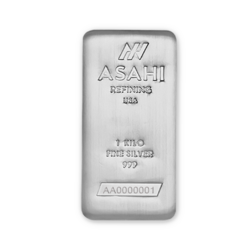 1 Kilogramm Gussbarren Silberbarren | Asahi Refining