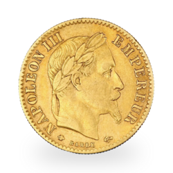 10 Francs Napoleon III mit Kranz Goldmünze | Gemischte Jahrgänge