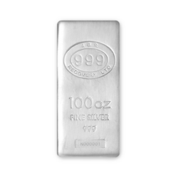 100 Unzen Gussbarren Silberbarren | JBR