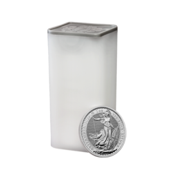 1 Unze Britannia Silbermünze | 25er Tube | 2026 | Royal Mint