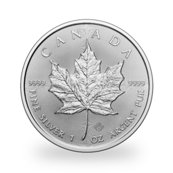 1 Unze Silber Maple Leaf - Monsterbox mit 500 Stück - 2024 - Royal Canadian Mint