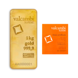 1 Kilogramm Gussbarren Goldbarren - Valcambi