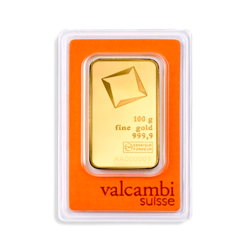 100 Gramm Goldbarren | Valcambi