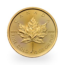 1/2 Unzen Gold Maple Leaf | 2025 | Royal Canadian Mint