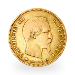 Gold 10 Francs Napoleon III ohne Kranz | Gemischte Jahrgänge
