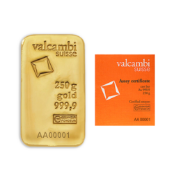 250 Gramm Gussbarren Goldbarren | Valcambi