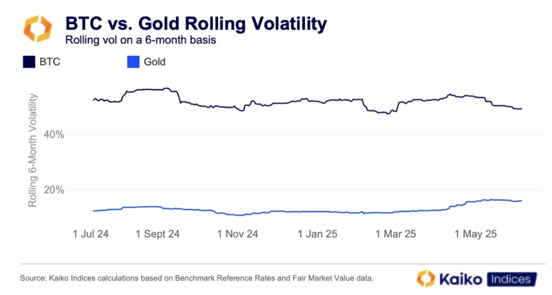 Volatilität von Bitcoin vs. Gold